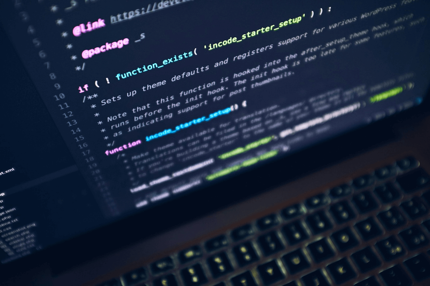A computer screen