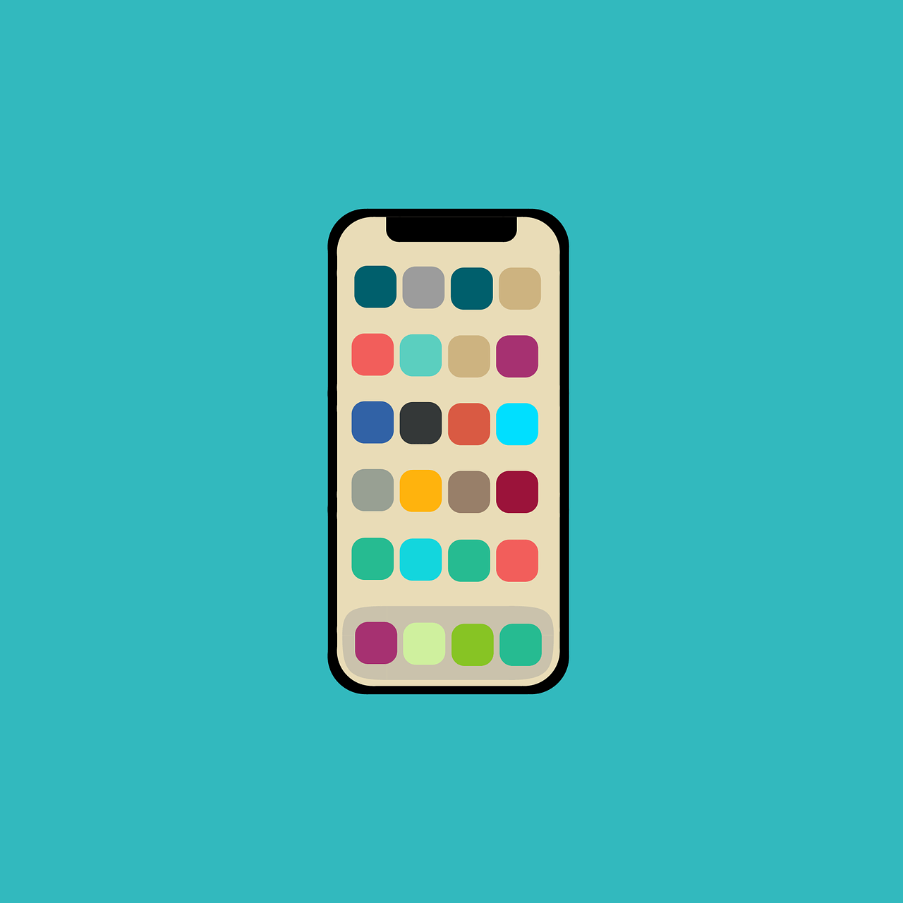 An illustration of a smartphone