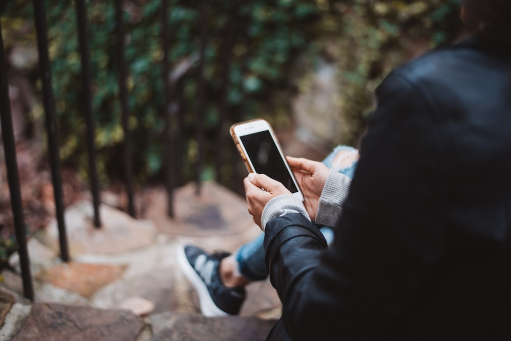 a white phone.